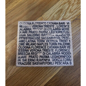 Stampabilities Italian Cities Text Block Rubber Stamp – Background Stamp